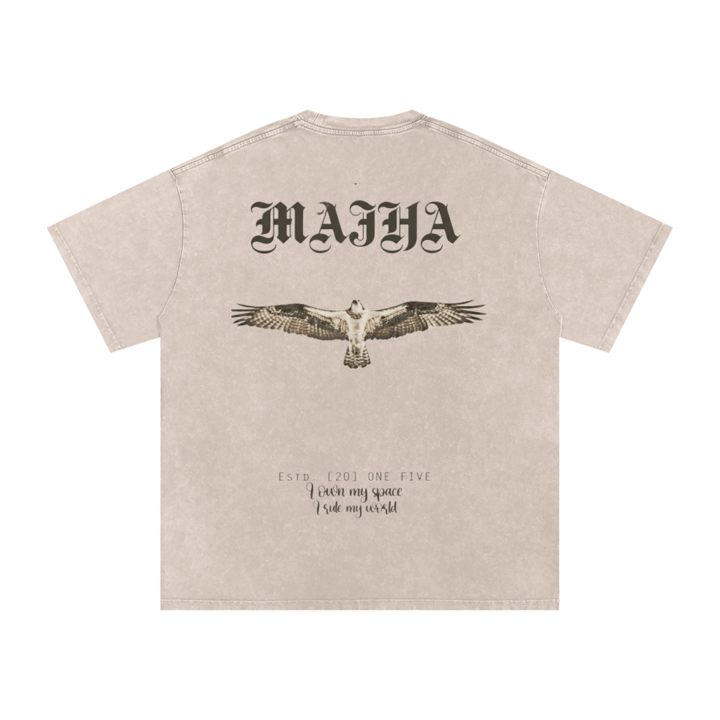 Snow Washed Oversized Majha T-Shirt