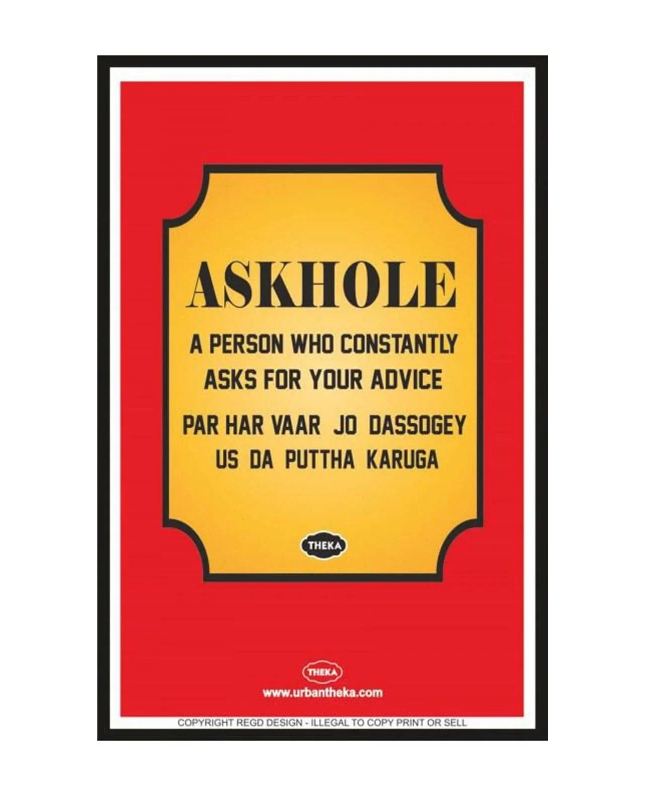 Askhole Poster