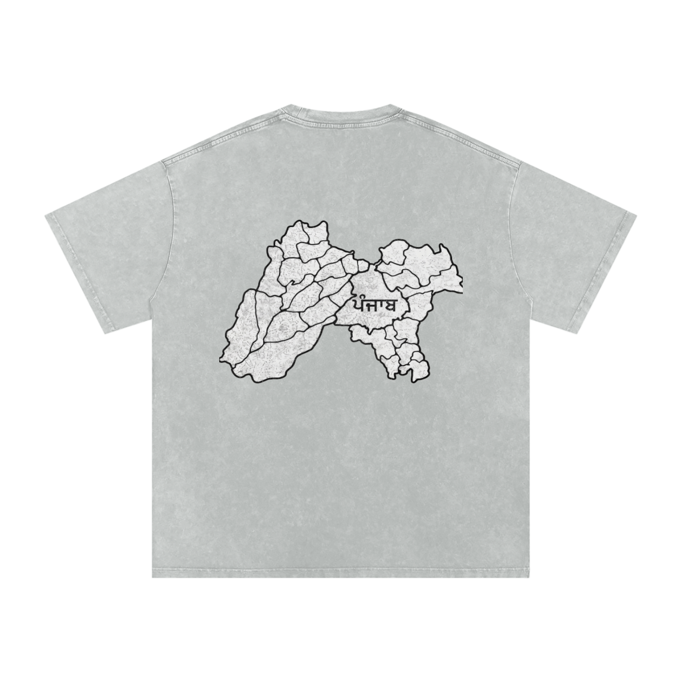 Snow Washed Oversized Cotton T-Shirt