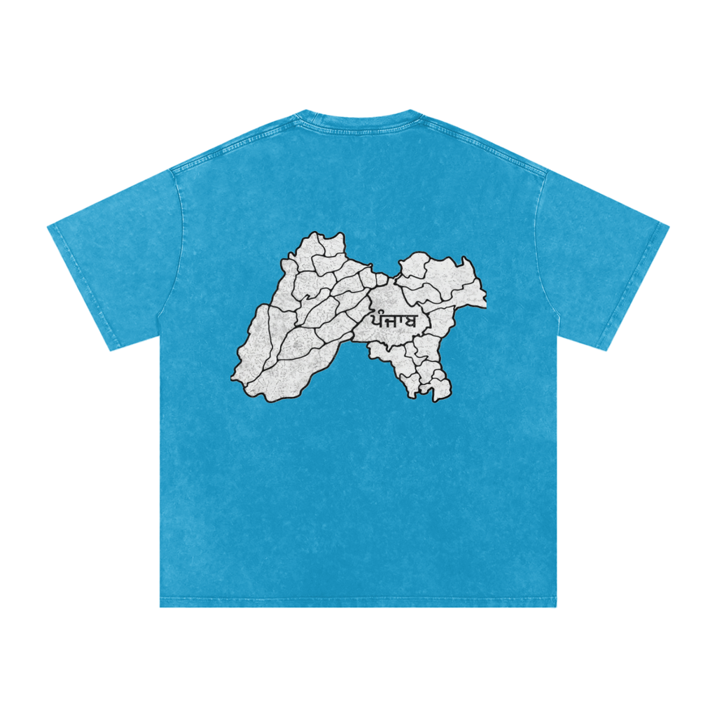 Snow Washed Oversized Cotton T-Shirt