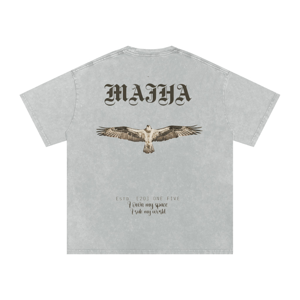 Snow Washed Oversized Majha T-Shirt