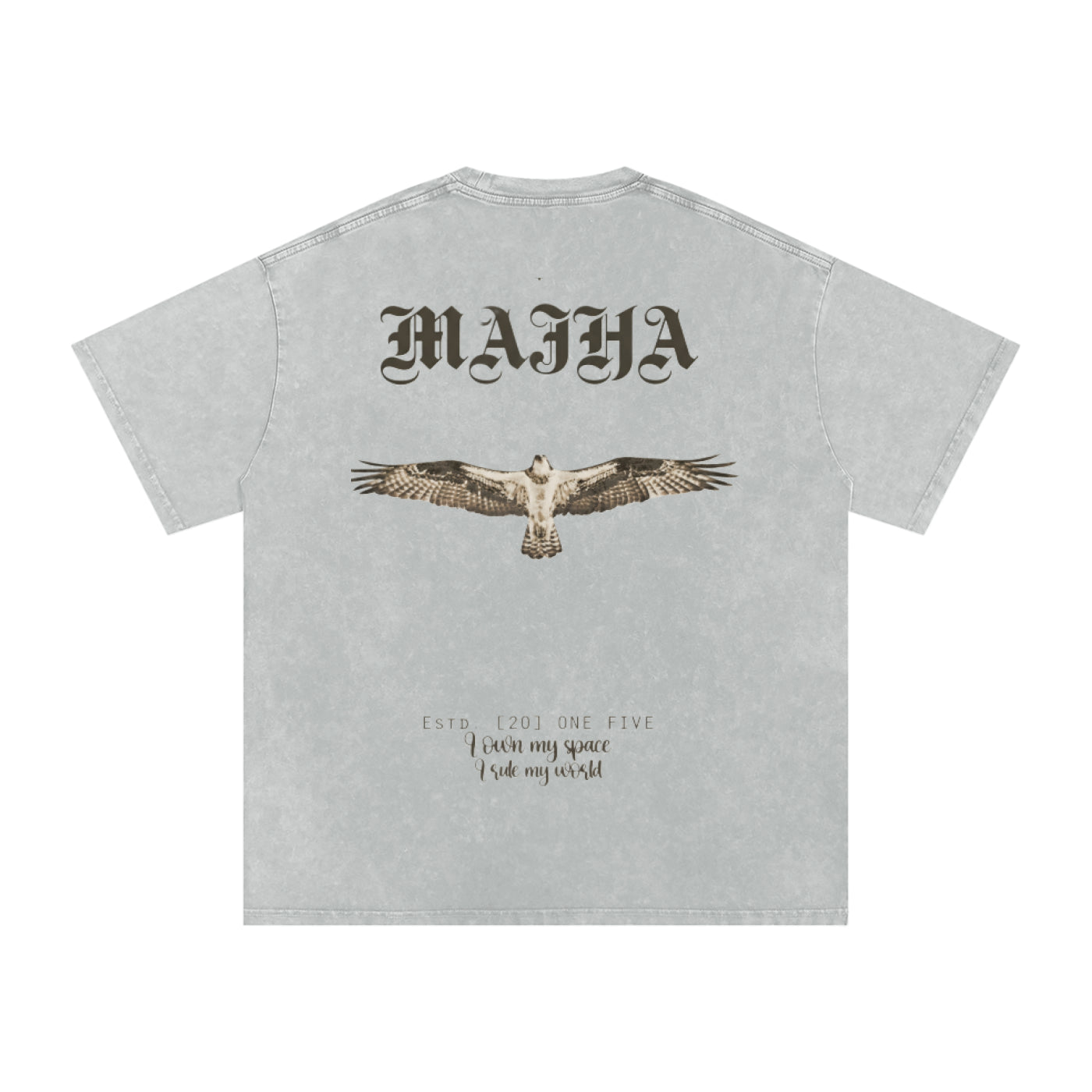 Snow Washed Oversized Majha T-Shirt