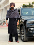 Maa Boli Designer ALL-WEATHER Stole ( Space Grey )