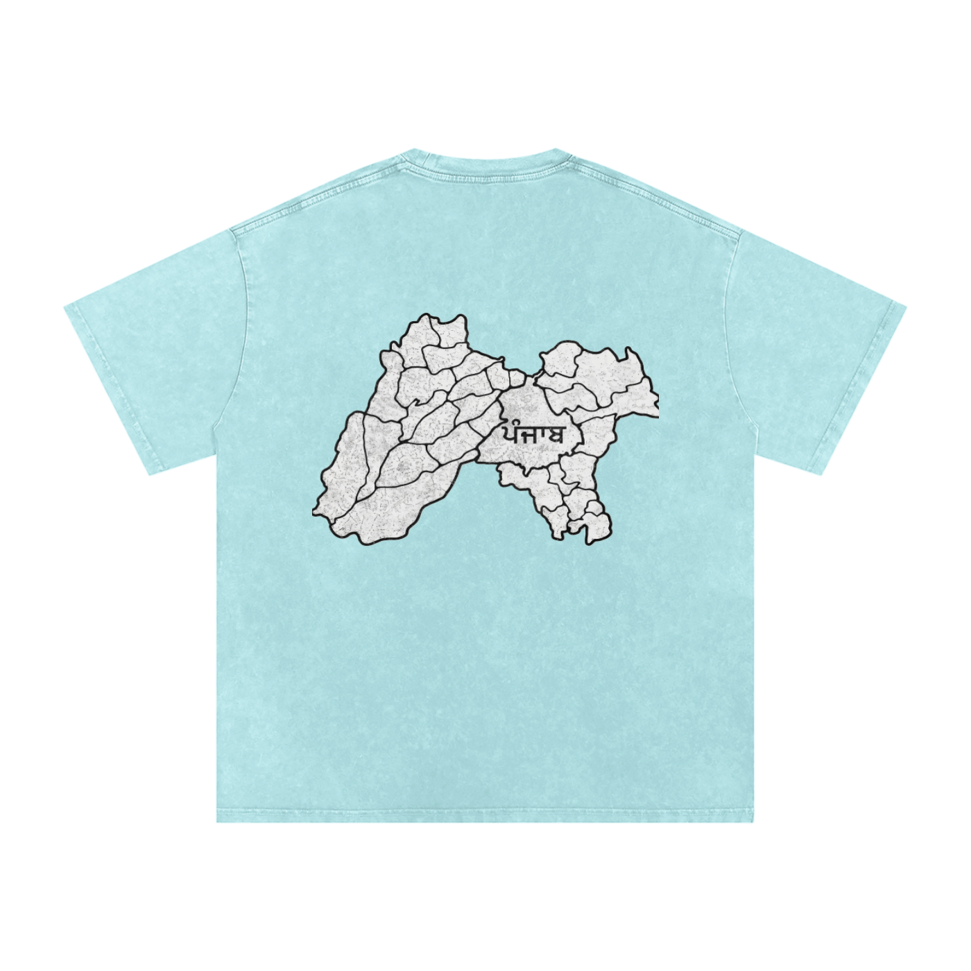 Snow Washed Oversized Cotton T-Shirt
