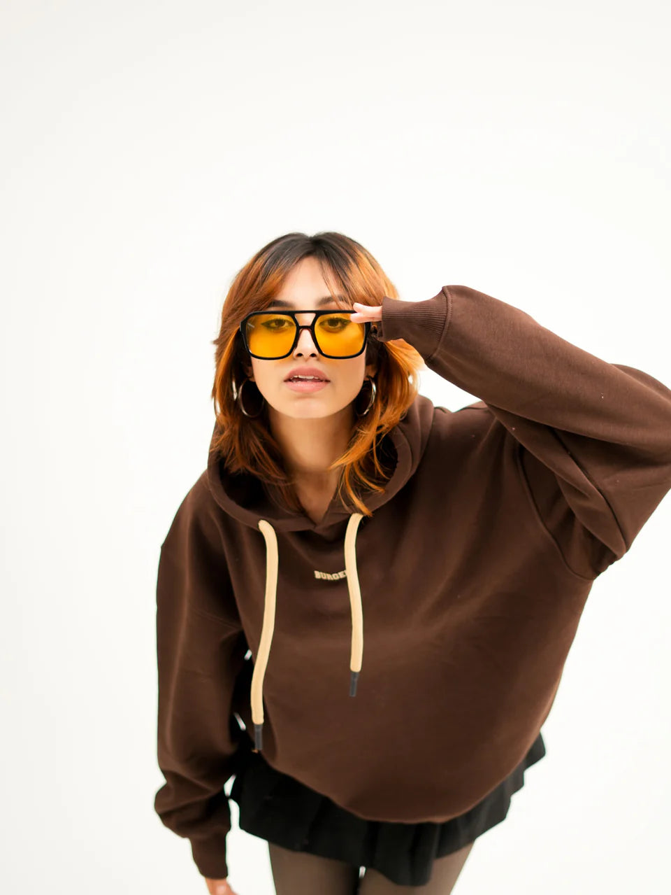 The Burger Bae Hoodie- Coffee Brown