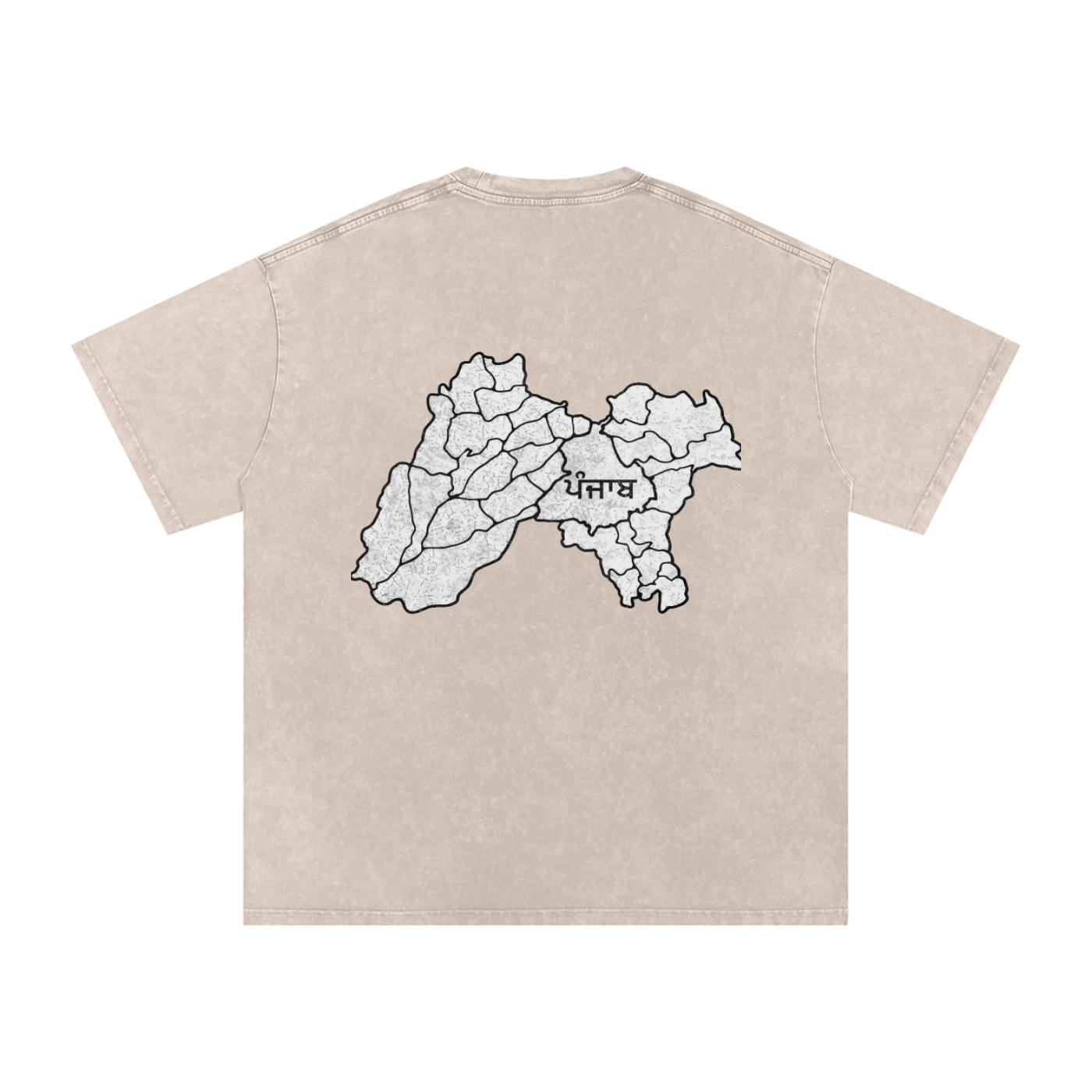 Snow Washed Oversized Cotton T-Shirt
