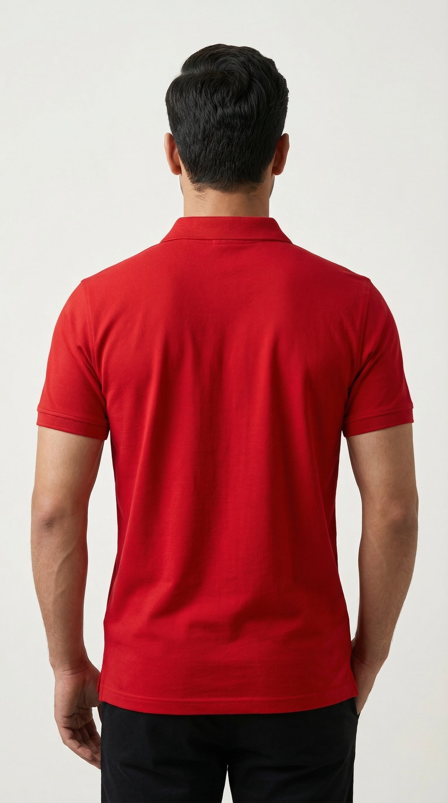 Punjab Dist. Map Embroidery Red Polo T-shirt