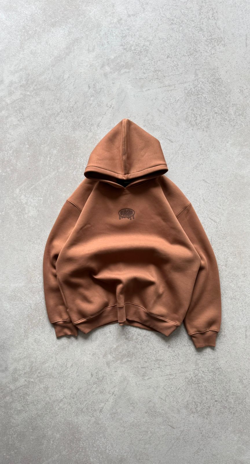 Mocha Mousse : Juicy Logo Heavyweight Baggy Hoodie For Men and Women