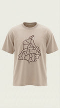 Punjab Map Tee  Embroidery