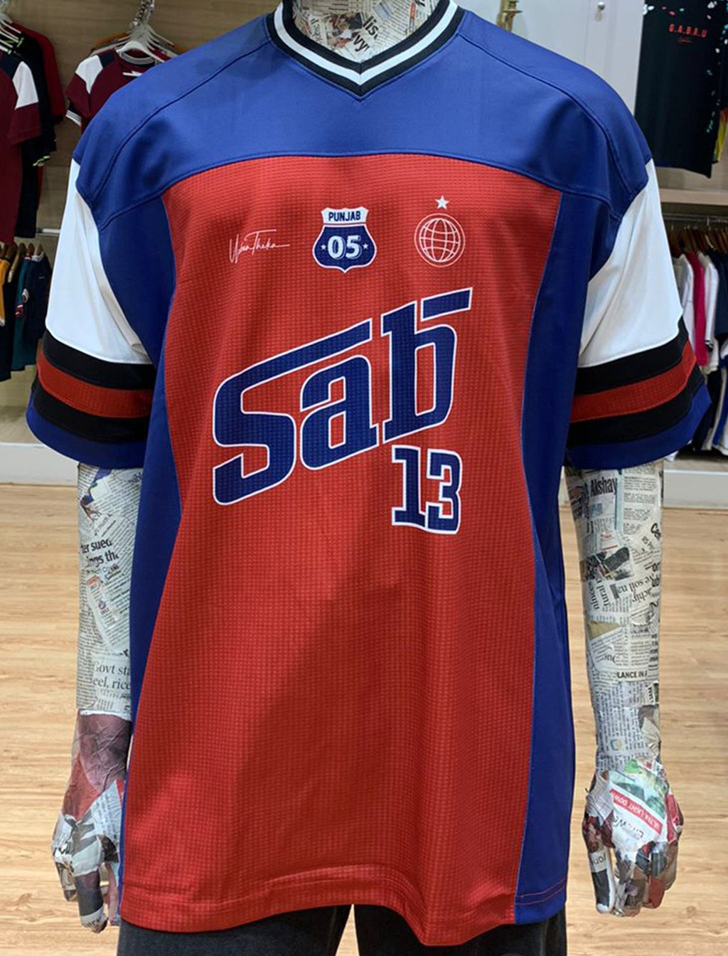 Sab 13 Cool-n-Dry-Fit Drop Shoulder T-Shirt
